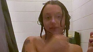 Chubby Brunette Big Boobs Dildo Masturbation