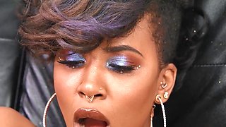 Demi Sutra is going to cum with a cock in her butthole