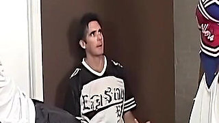 Stacked Ebony Teen Gets Pounded by 5 Athletic White Studs in a Wild Office Gangbang Session.