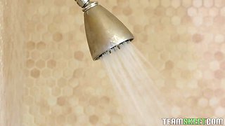 Stunning butt teeenager takes pole