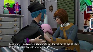 Max And Chloe: Seducing My Bashful Hottest Acquaintance - sims four - 3 DIMENSIONAL cartoon