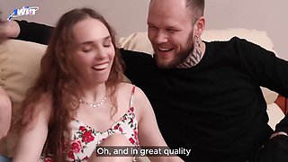 Ellie captivates with daring cheating passion in thrilling threesome intimate play