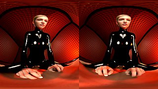 Mistress in Black Latex – POV Cowgirl