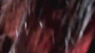 Glossy Fur Hood Downjacket. Deepthroat, Spit Play, Riding and Cum Dripping on My Coat