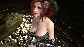 Triss Merigold Fucked and Bred by Giant Green Orc