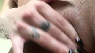 Busty brunette solo masturbation