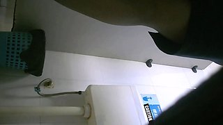 Cute amateur asian web cam girl playing with her toy
