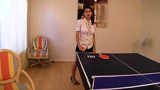 Chubby Brunette Big Boobs Dildo Masturbation