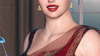 Desi Beautiful Stepmom Seduced Her Son's Friend and Had Sex with Him