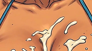 3D Cum on Breasts Art