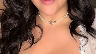 Wet tattooed raven babe Sahron with big boobs masturbates