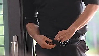 The Couple Welcomes a Guest at Home