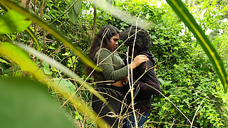 Malayali couple hot outdoor sex in forest , Wild forest outdoor sex of malayali couple