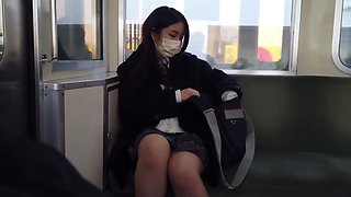 A Uniform Girl Who Met On The Train Flu