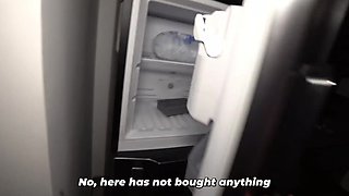 Sneaky stepson watches his busty stepmom from afar and then gets seduced