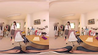Warming Up My Virgin Tutor Part 1 - Slutty Asian Schoolgirl Hardcore