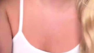 Daddy, will you train me how to suck dildo? Hot blond