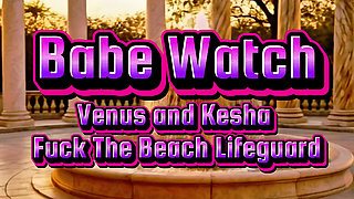 Babe Watch - 2 Sluts Fuck the Resort Lifeguard