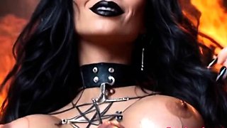 Gorgeous 3D brunette enjoying some bondage sex