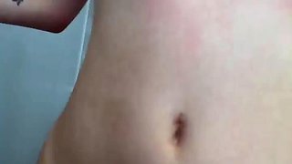 Hot Russian teen gets cum on ass after hard pounding live at