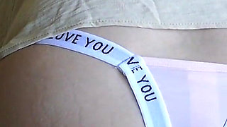 Fingering Over My Panties & Masturbating with Tits Out & Ass Spreading in Doggy