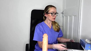 Kinky moist taco brunette anal toy play during masturbating