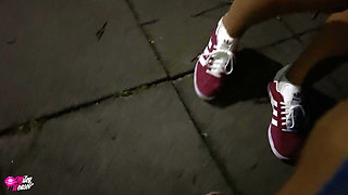 Blonde Slut Hooked up on the Party Mile and Fucked