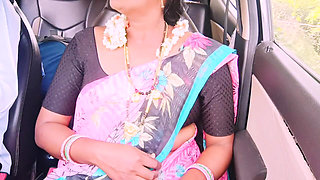 Indian Bhabi Car Sex Secretly Spends Time with Her Husband's Younger Stepbrother by Going on Long Drives