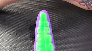 Horny big ass babe nice toys riding