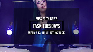 A Humiliating Task for Loser Pets - Miss Faith Rae's Femdom Audio Slave Instructions -  HD 1080p MP4