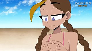 Nude Beach Orgy with Big Natural Tits - Hagen Toons Hentai