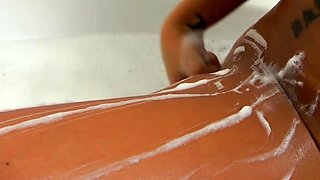 Stacked brunette goes solo toys and masturbation