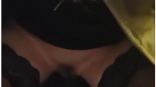 Horny German Model In Public Toilet Enjoys And Pisses And Watched By Worker With Leather