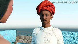 Sexy Meena and Seema Bhabhi Fucked Hard by Village Head in Hindi