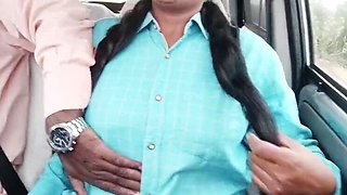 Telugu Step Daughter Dirty Talk in Car Sex Video