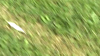 Naughty Mature Redhead Jaylee Masturbates Outside in a Public Park