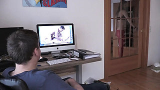 Lena Lisa Blows Skinny Stepbrother Doggy Style Cumshot Teen HD