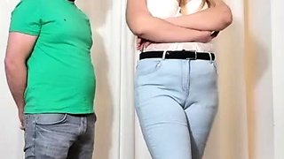 Naughty blonde femdom fetish hottie rams ass with strapon