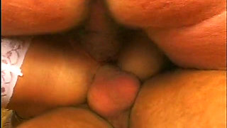 Anal threesome for a hot blonde whore