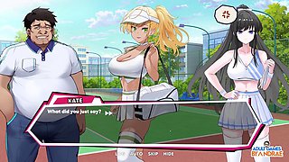 Bridget and Kate face off in a tennis showdown at the academy