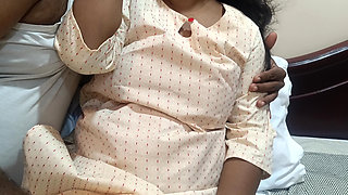 Cute Breast Squeeze Romance with House Wife