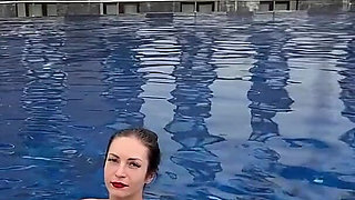 Outdoor Bikini Tease, Big Boobs Flashing