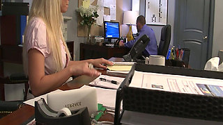 Hot Officescene 3 Blonde with a Big Ass in Lingerie Gets Fucked by a Big Cock in the Office