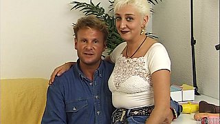 Fun With Raunchy Short-Haired Granny