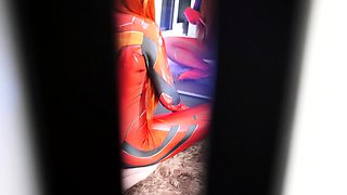 Big boob brunette masturbates on webcam
