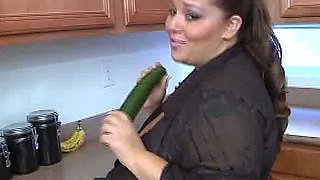 Chubby Brunette Big Boobs Dildo Masturbation