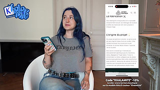 No Need a Men When You Have a Big Dildo - French Alt Hairy Girl Masturbating