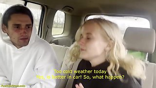18yo Teen Gets Fucked In Car During Roadside Assistance