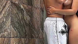 Photoshoot with My Beautiful Colombian Girlfriend at the Pool... We Ended up Fucking and He Asked Me for Cumshot Inside