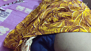 Indian Village Desi Hot Girl Ass Review and Forplay with Her Boyfriend in Bedroom. Huge Ass View.